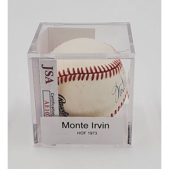 Monte Irvin Signed Baseball Rawlings Official National League JSA COA NY Giants - Picture 10 of 10
